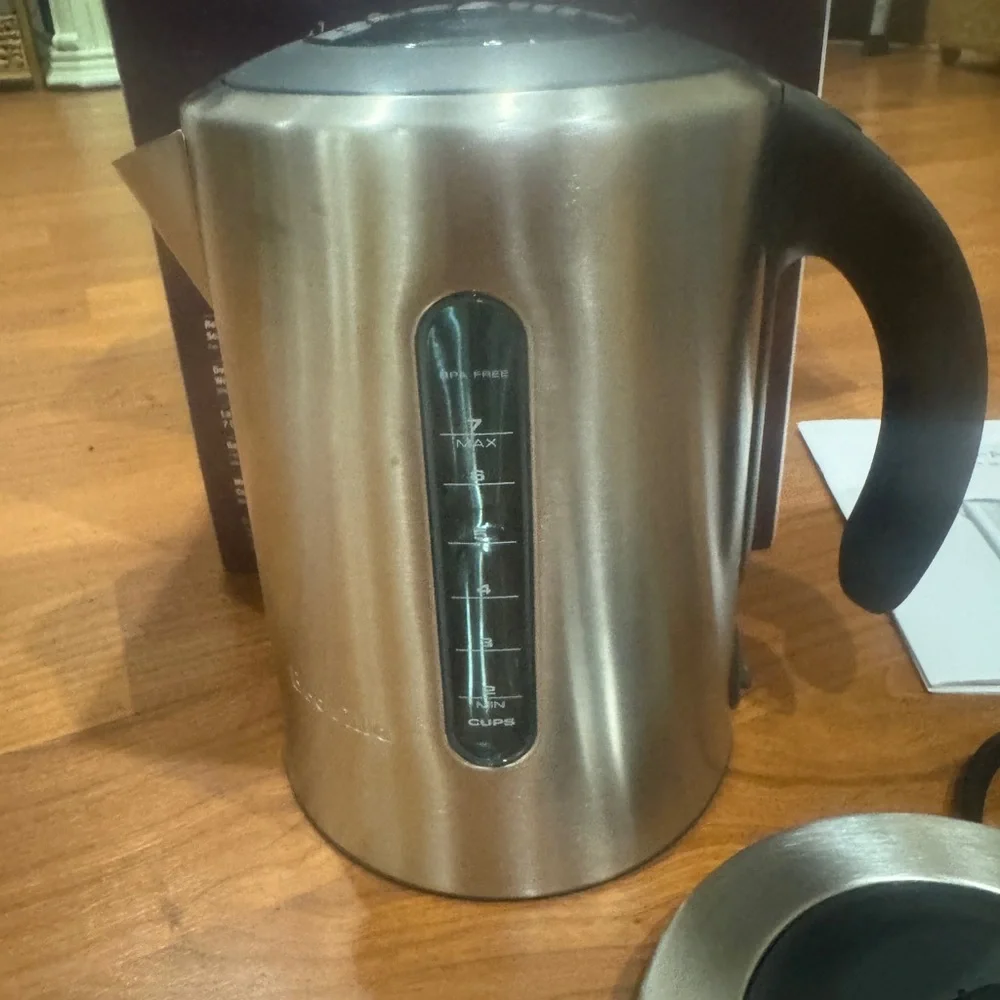 Breville Stainless Steel Electric Kettle in Silver and Black